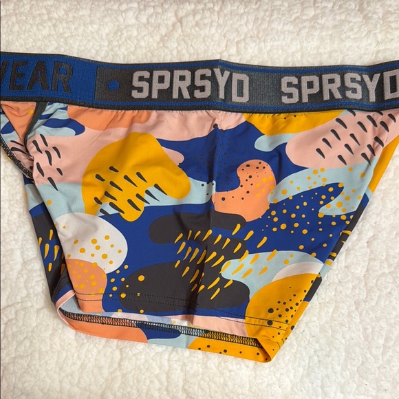 Supawear Men’s Boxer Brief Trunk Underwear with Vibrant Pattern - Picture 5 of 6